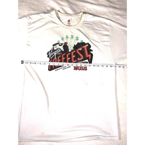 Virgin Mobile FreeFest 2013 Concert Tee White Size L - Picture 3 of 6